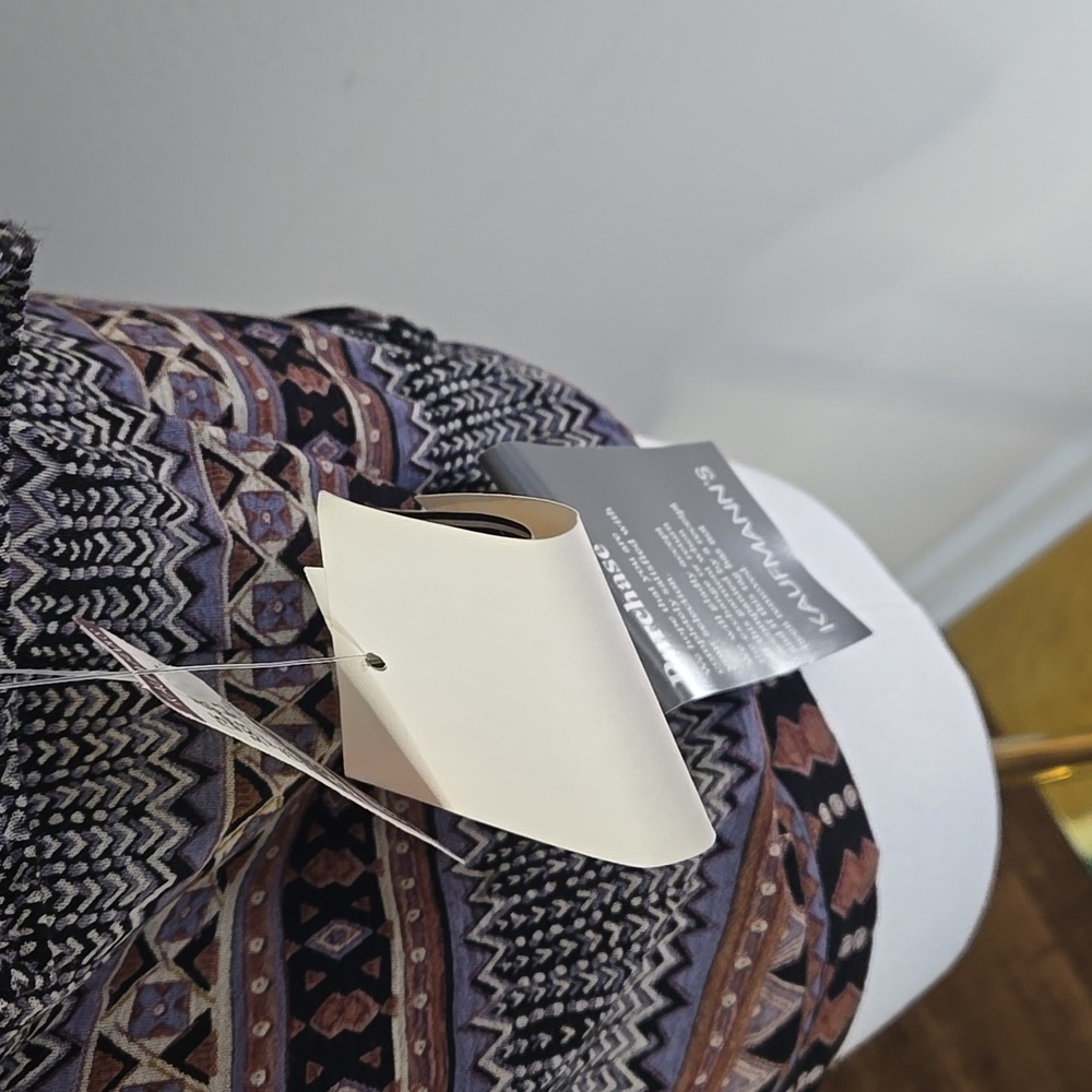 Vintage Positive Attitudes Patterned‎ Boxy Shirt NWT Mother of Pearl 90s - Picture 3 of 9